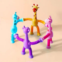 Kit 4 Girafas Divertidas com Braços e Pernas Extensíveis