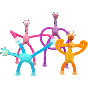 Kit 4 Girafas Divertidas com Braços e Pernas Extensíveis